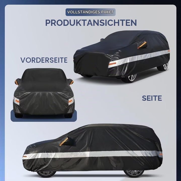 Autoabdeckung SUV 100% Wasserdicht, Auto Abdeckplane für SUV Vollgarage Regen Sonne Staub UV Schutz.