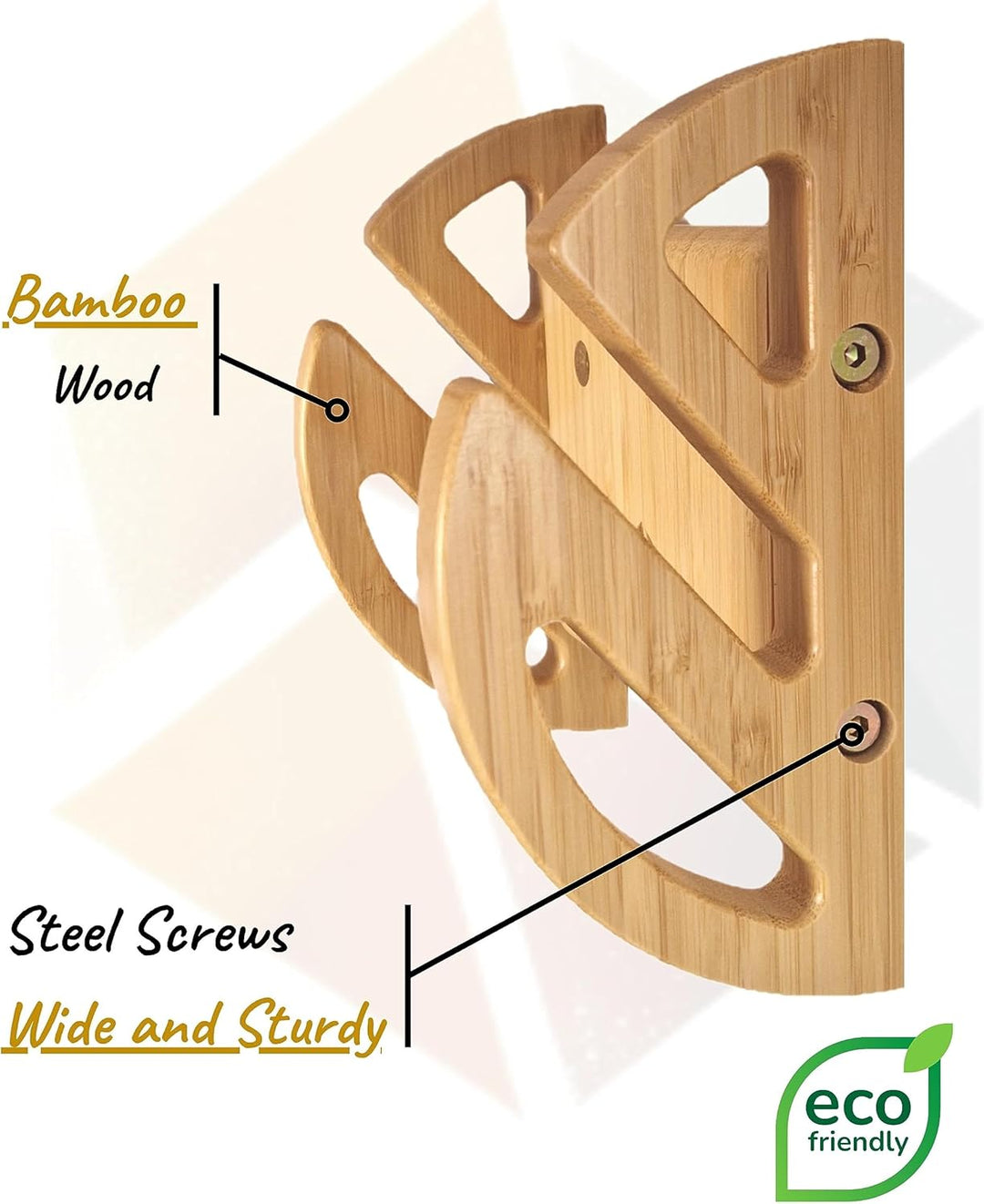 Skate-Wandhalterung aus Bambusholz, modernes und Robustes Design, Skate-Wandaufhänger, Longboard-Wan