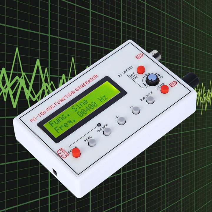 BuyWeek DDS Signalgenerator, Funktionsgenerator mit USB-Kabel Sinusfrequenz 1HZ-500KHz Zähler Signal