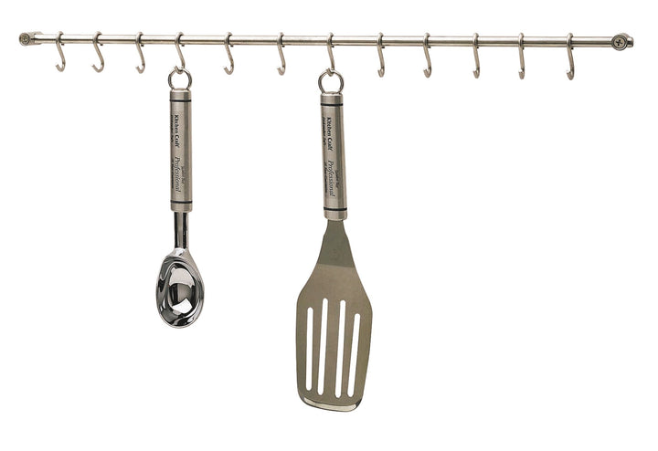 KitchenCraft Hängegestell, Hängender Topf- und Utensilienhalter, Edelstahl, 12 Hänger, 52 cm Einzeln