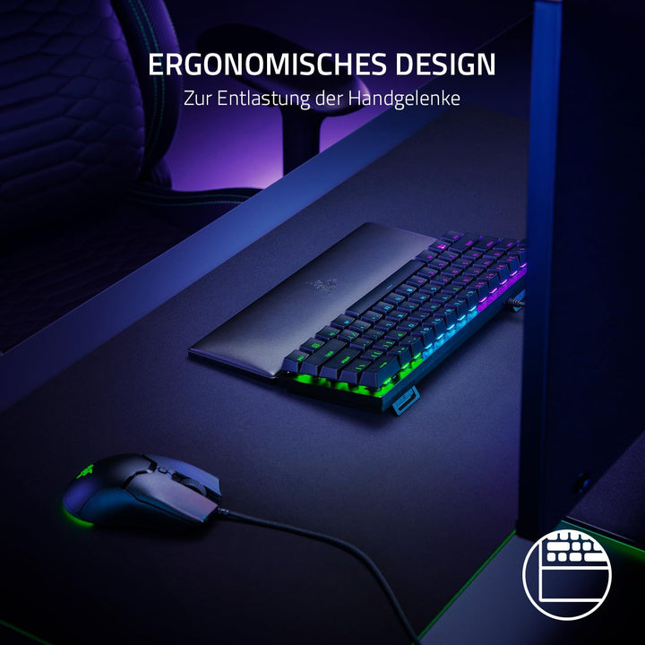 Razer Wrist Rest für Mini - Ergonomische Handballenauflage von Razer für Mini-Tastaturen (Polsterung