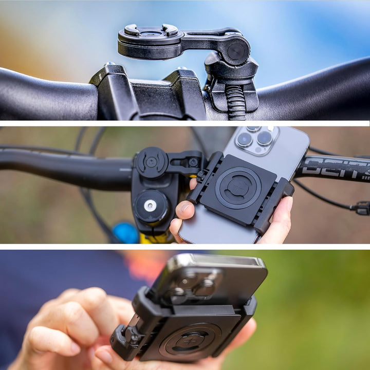 SP CONNECT Bike Bundle II mit Universal Clamp | handyhalterung Fahrrad | Handy Halterung für den fah