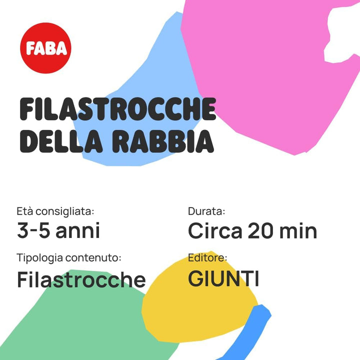 FABA Charakter Sonoro Reime der Wut - Kinderreime - Spielzeug, pädagogische Inhalte, italienische Ve