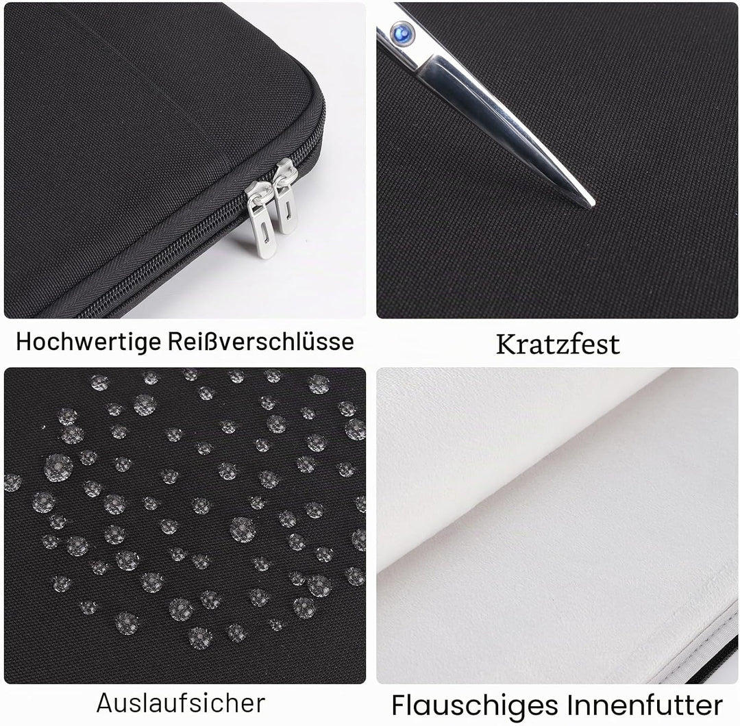 DOMISO 17 Zoll Wasserdicht Laptophülle Laptop Sleeve Case Notebook Hülle Tasche Schutzhülle für 17,3
