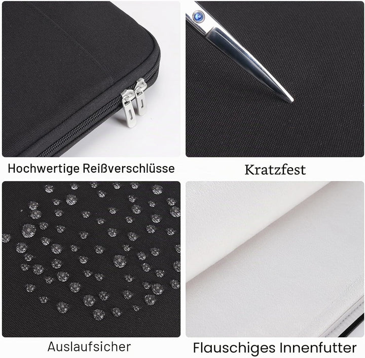 DOMISO 17 Zoll Wasserdicht Laptophülle Laptop Sleeve Case Notebook Hülle Tasche Schutzhülle für 17,3
