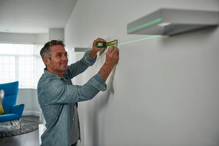 RYOBI batteriebetriebener 360˚ Laser RB360GLL (25 m, Selbstnivellierung 4°, Laserwellenlänge 520nm±