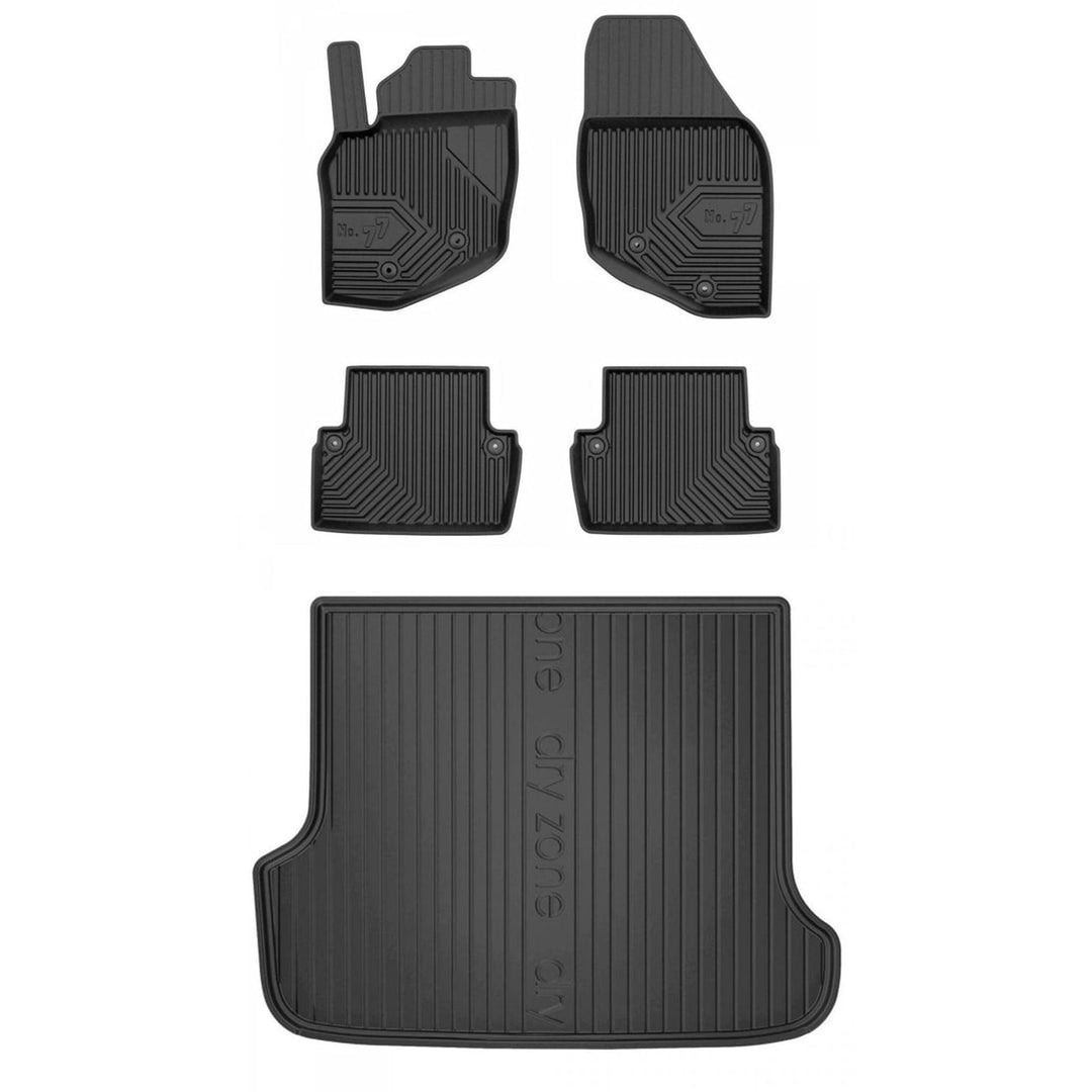 Satz Fussmatten und Gummimatte für Volvo V70 II 1999-2007/ XC70 1999-2007