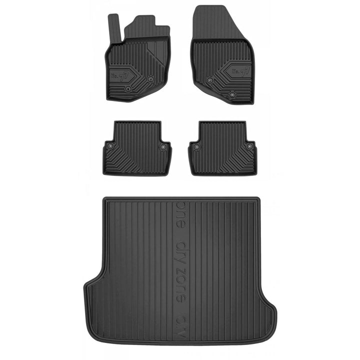 Satz Fussmatten und Gummimatte für Volvo V70 II 1999-2007/ XC70 1999-2007