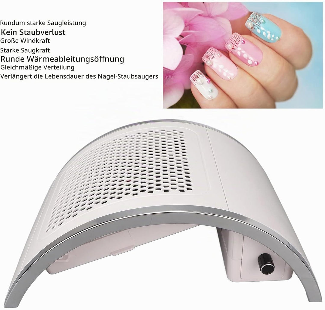 Nagel Staubsauger Professionelle Staubabsaugung Nagelstudio ,Leiser Nagelstaubsauger 4-Lüfter ,Nagel
