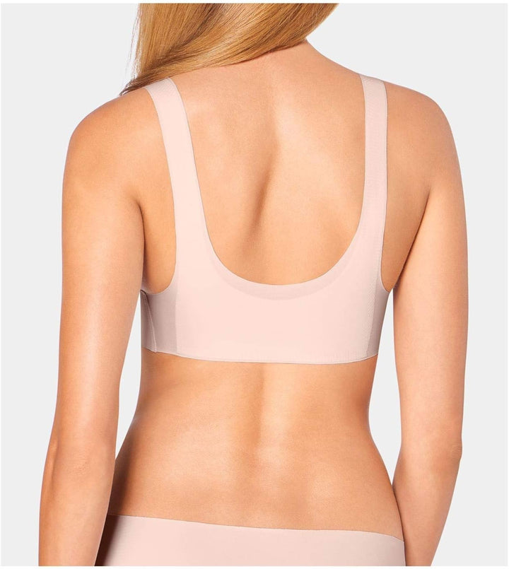 Sloggi - Zero Feel 2.0 - Damen - BH ohne Bügel - Breite Träger - Atmungsaktiv M Angora, M Angora