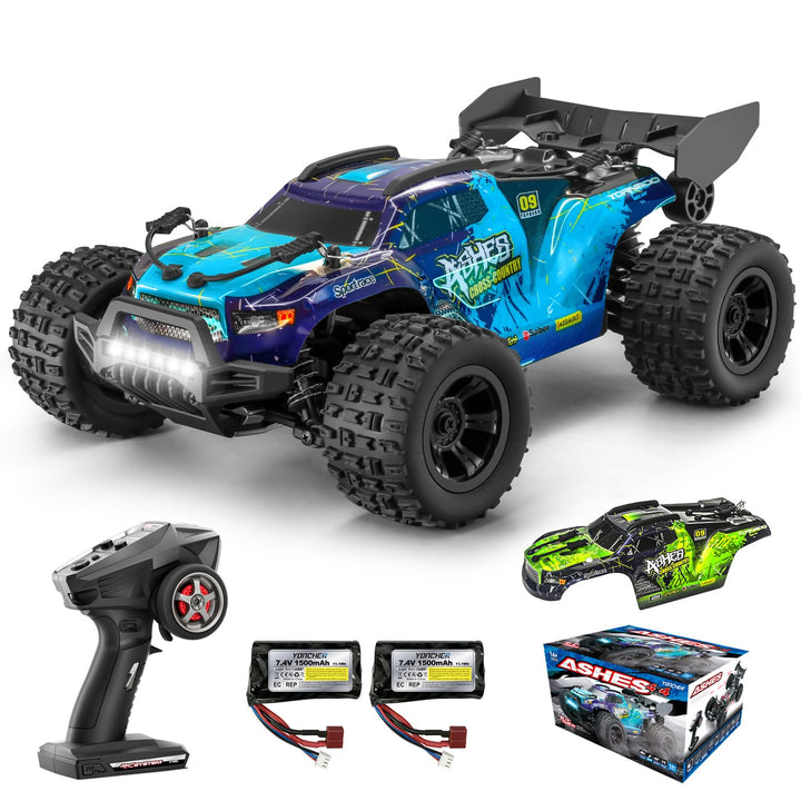 YONCHER Ferngesteuertes Auto,1:18 40KM/H RC Auto für Erwachsene Kinder, 4WD Offroad RC Buggy, Monste