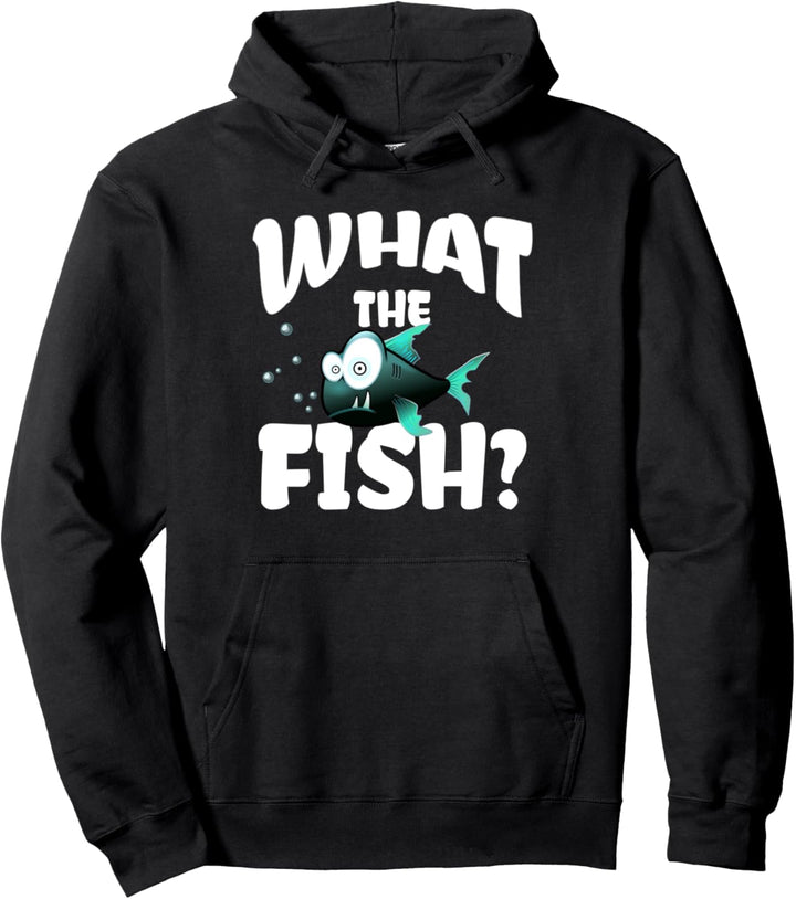Lustiges Geschenk für Angler mit dem What the Fish Pullover Hoodie
