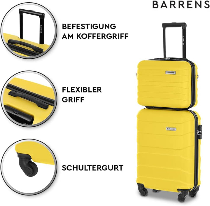 BARRENS Kosmetiktasche | Reiseetui mit Griff | Handgepäck | Zur Befestigung am Koffer oder zum Trage