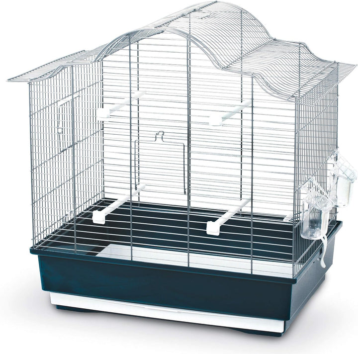 Kerbl 82914 Vogelkäfig Gabbia Sophia, dunkelblau, 55,5x33,5x56,5 cm dunkelblau L 56 x B 34 x H 57 cm