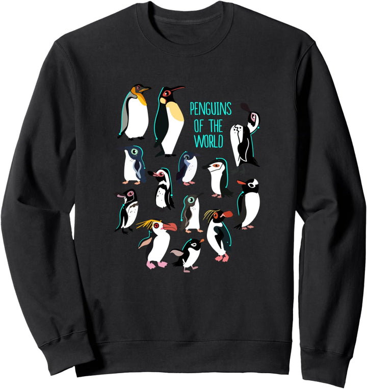 Alle Arten Von Pinguinen Der Welt I Pinguin Sweatshirt