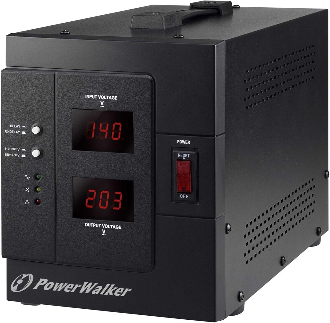PowerWalker AVR 3000 SIV FR Spannungsregler, 110-280 V, 3000 VA, 2400 W, 1 AC-Ausgänge, Terminal, 95