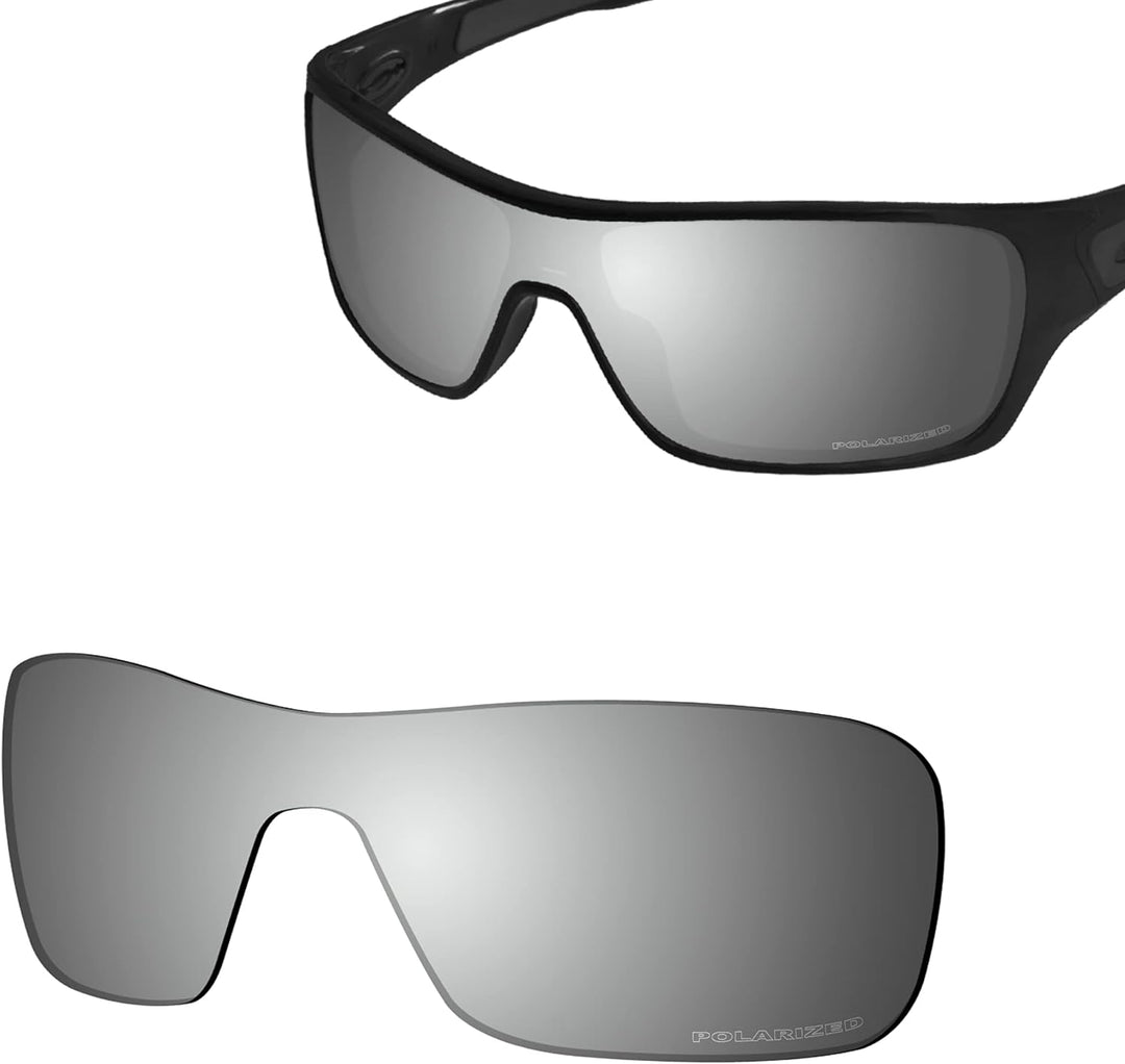 Saucer Premium Ersatzgläser für Oakley Turbine Rotor OO9307 Sonnenbrillen High Definition - Chrome M