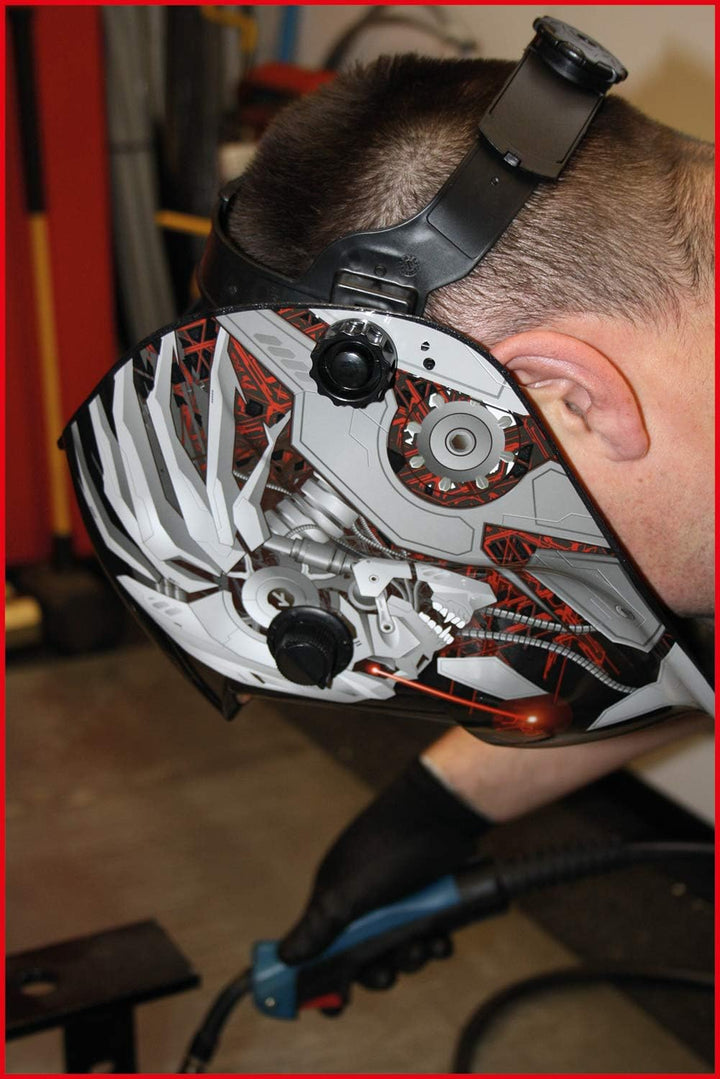 KS Tools 310.0195 Schweisser-Schutzhelm, Steel-Design