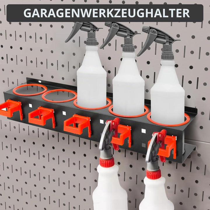 Dosenhalter für Sprühflaschen, 2 Stück Spraydosenhalte, Sprühflaschenhalter mit Aufhängehaken, 8 Aut