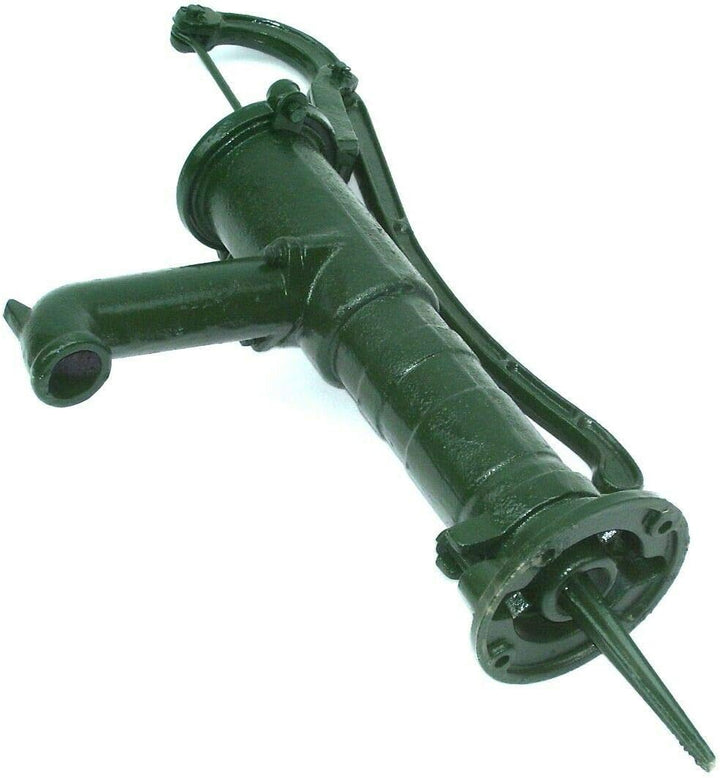 D&L Schwengelpumpe Gusseisen Grün Handpumpe 55916 AWZ Handschwengelpumpe Gartenpumpe