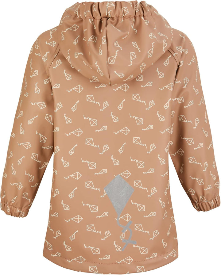 Sterntaler Unisex Baby Regenjacke Ungefüttert Drachen 128 lehmbraun, 128 lehmbraun