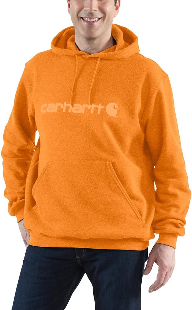 Carhartt Herren Loose Fit Midweight Logo Graphic Sweatshirt XS Marmelade Heather, XS Marmelade Heath
