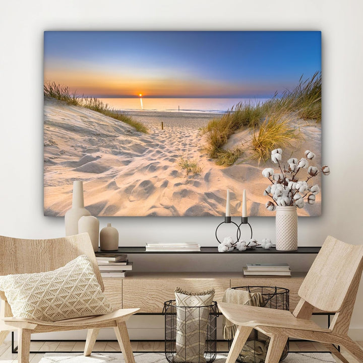 MuchoWow© Bild auf Leinwand Gross 120x80 cm XXL Schlafzimmer Bilder Wand Deko Wohnzimmer Modern Wand