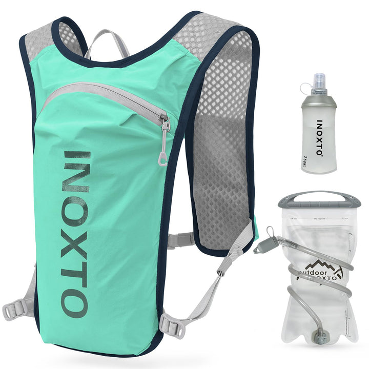 INOXTO Sport Wasserbeutel Weste Mit 1.5l Trinkblasen Running Weste Rucksack FüR Outdoor Wandern Trai