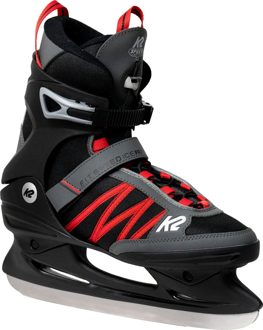 K2 Herren Speed Ice ProEishockey 41.5 Black Red, 41.5 Black Red