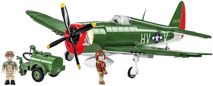 COBI 5736 Historical Collection WWII P-47 Thunderbolt & Tankanhänger Bausteine, Various