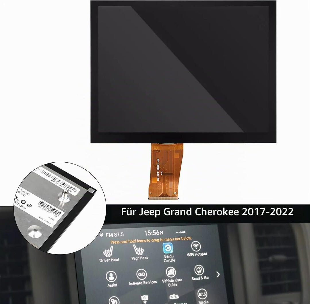 Areyourshop 8,4″ Uconnect LCD Navigation Ersatzdisplay LA084X01(SL)(01) LA084X01(SL)(02) für Jeep Gr