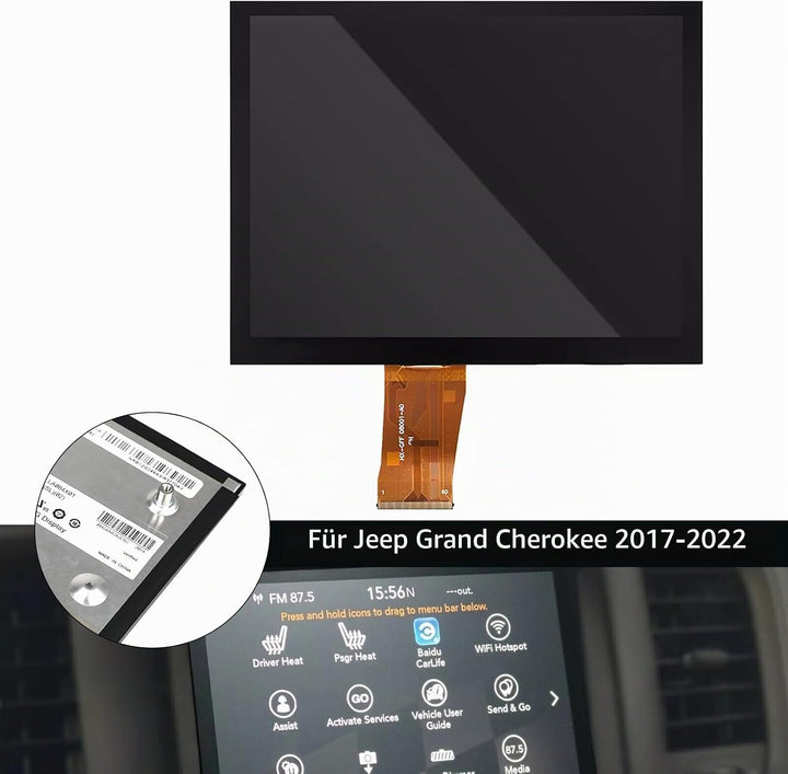 Areyourshop 8,4″ Uconnect LCD Navigation Ersatzdisplay LA084X01(SL)(01) LA084X01(SL)(02) für Jeep Gr