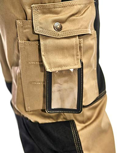 Blåkläder 15031860 Multifunktionshose, Khaki / Schwarz, C44 C44 Kaki/Schwarz, C44 Kaki/Schwarz