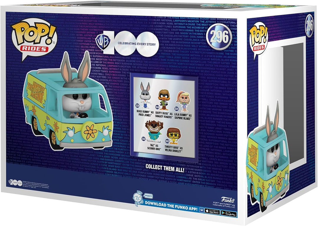 Funko Pop! Ride Super Deluxe: HB - Mystery Machine mit Bugs Bunny - Looney Tunes - Vinyl-Sammelfigur