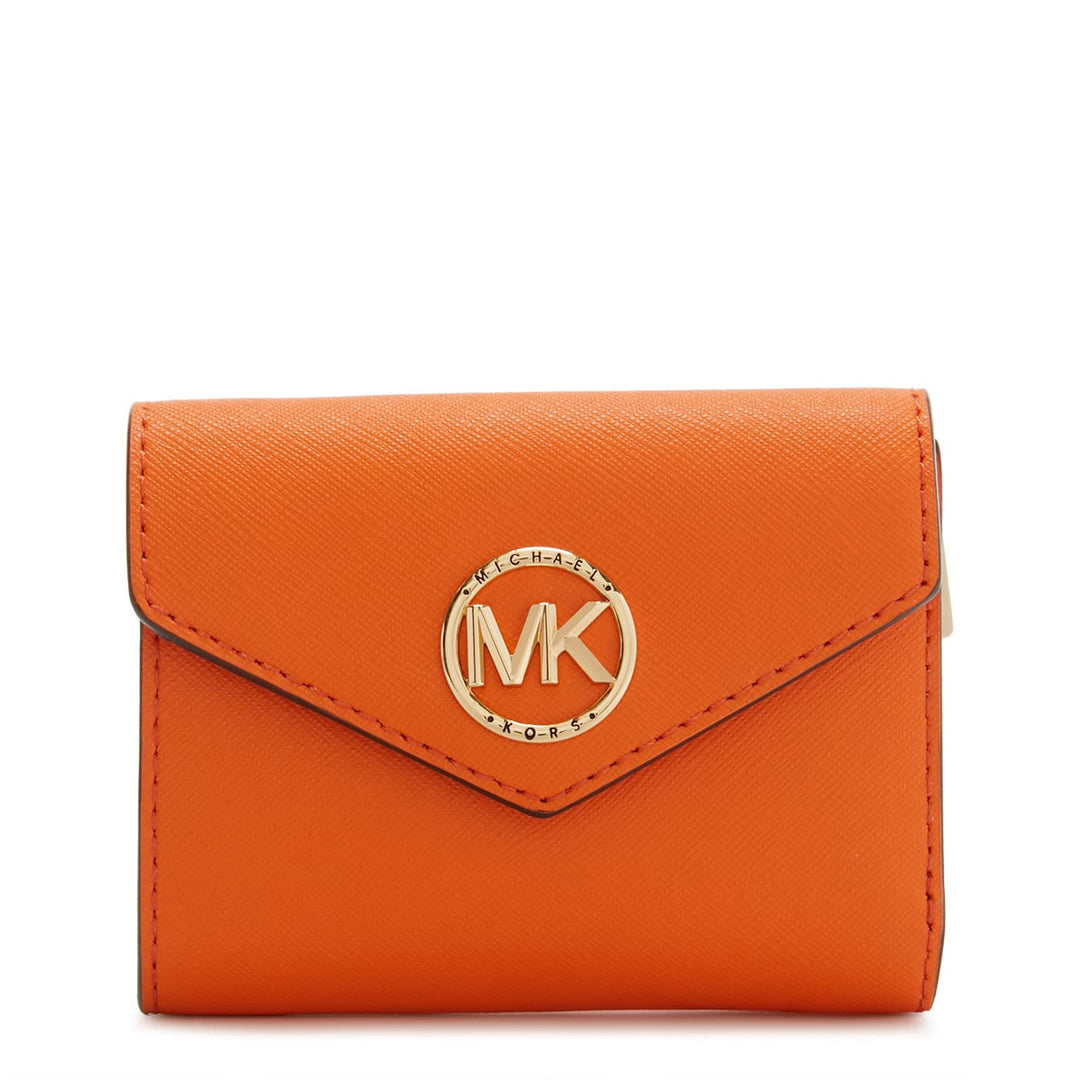 Michael Kors Damen Greenwich Trifold Wall Tasche Apricot, Apricot