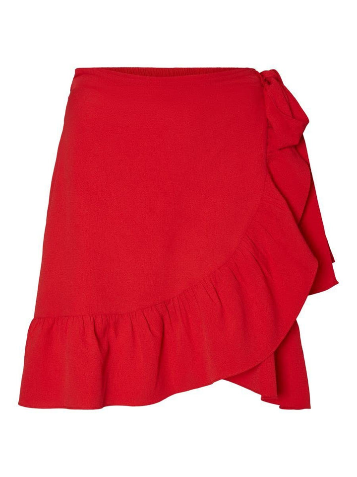 VERO MODA Damen Vmcita Bobble Wrap Skirt Noos Rock XS Goji Berry, XS Goji Berry