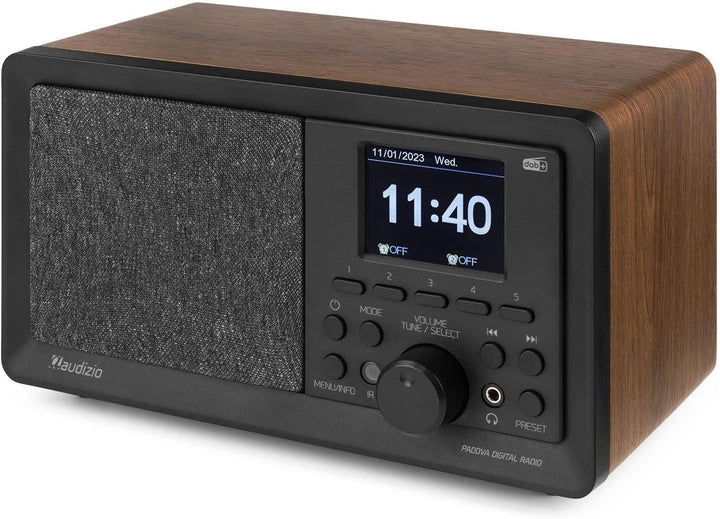Audizio Padova - Küchenradio DAB Radio mit Fernbedienung, Retro DAB Radio mit Bluetooth, TFT Farbdis
