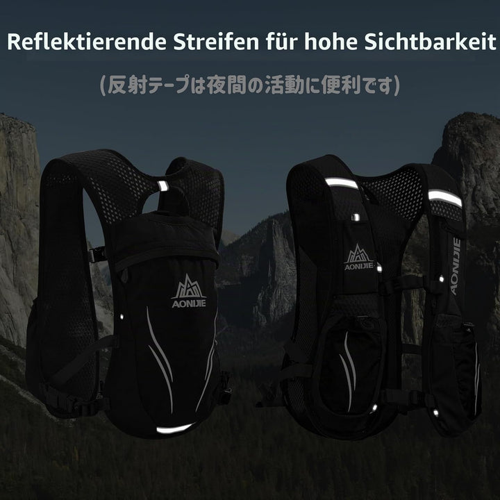 Azarxis Trinkrucksack 5L / 5.5L / 8L, Ultraleichter Laufrucksack, Trailrunning Rucksack, Hydrationsp