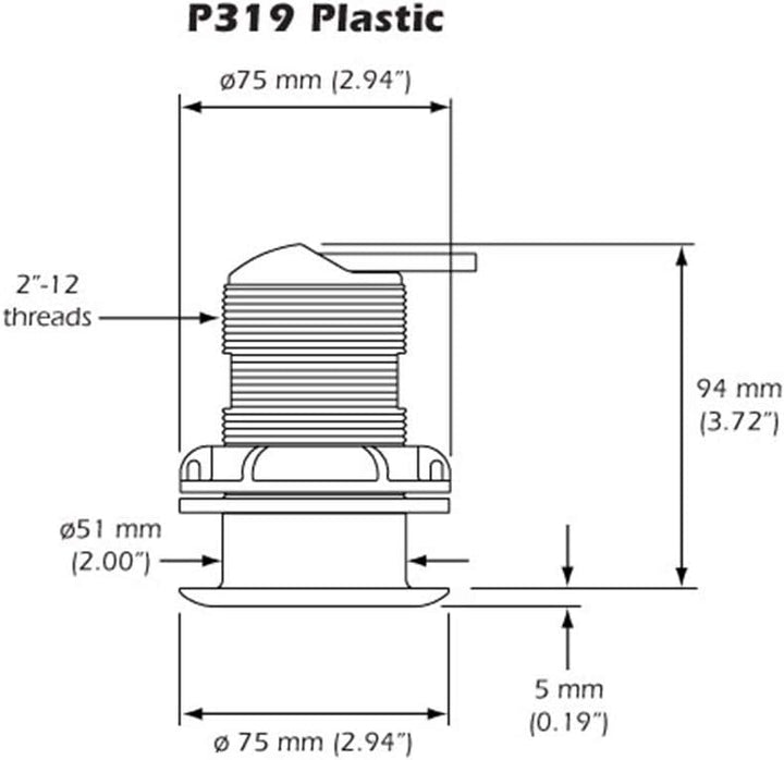 Garmin 010-10194-21 Airmar P319 8-polig 50/200 Transducer