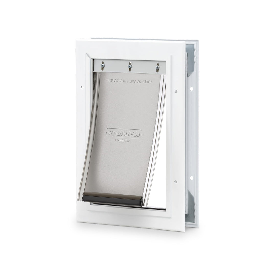 PetSafe Freedom Aluminium-Haustiertür für Hunde und Katzen, klein, weiss, getönte Vinylklappe Weiss