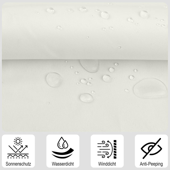 SUNNY GUARD Balkon Sichtschutz 90x800cm Balkonabdeckung PES UV-Schutz Balkonverkleidung wetterfester