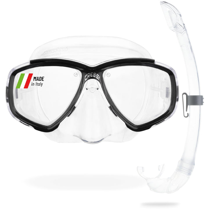 Cressi Perla - Unisex Erwachsene Schnorchelmaske oder Schnorchelset Perla Maske + Schnorchel Mexico,