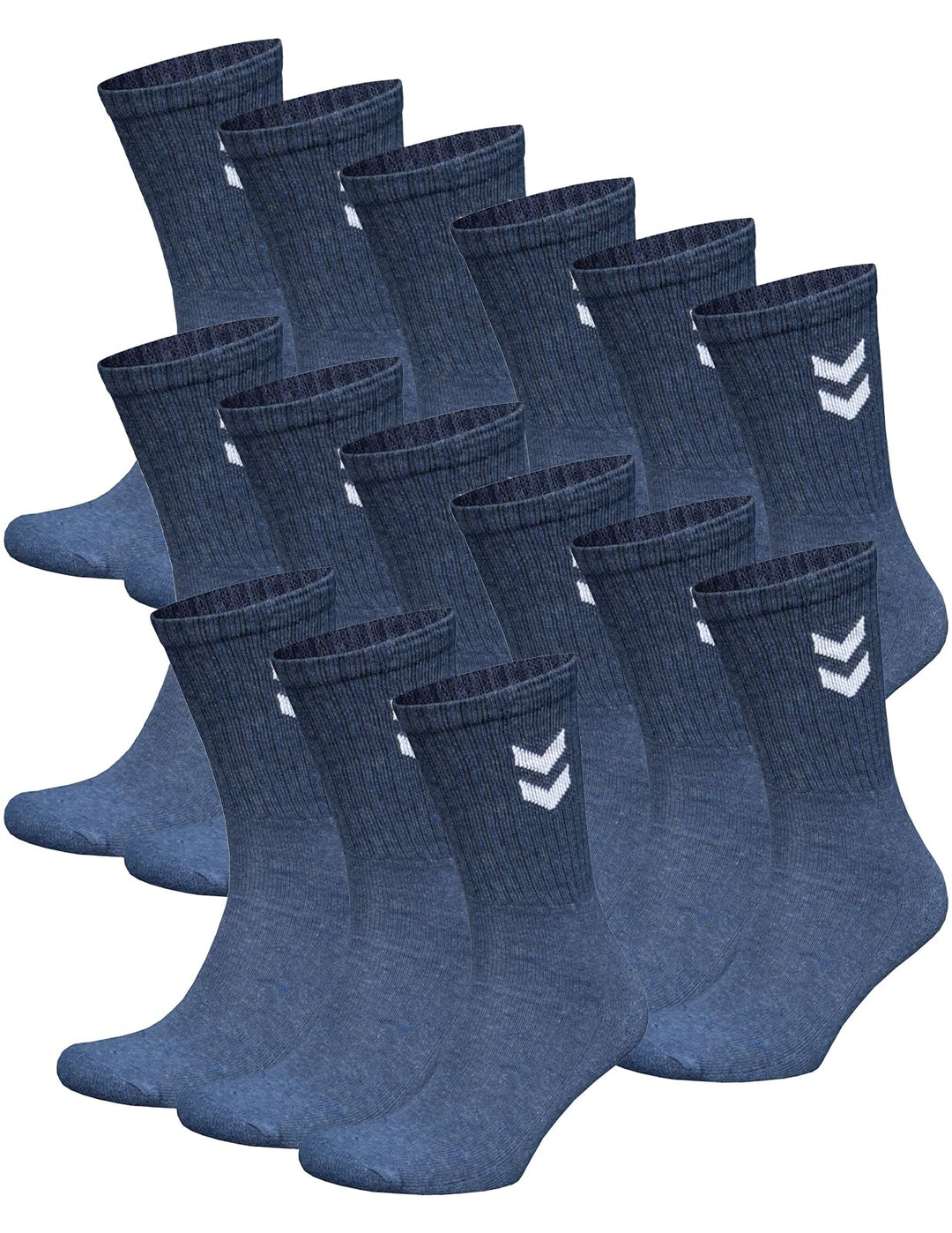 hummel Unisex Sportsocken Basic - 15er Pack 46-48 navy (7026), 46-48 navy (7026)