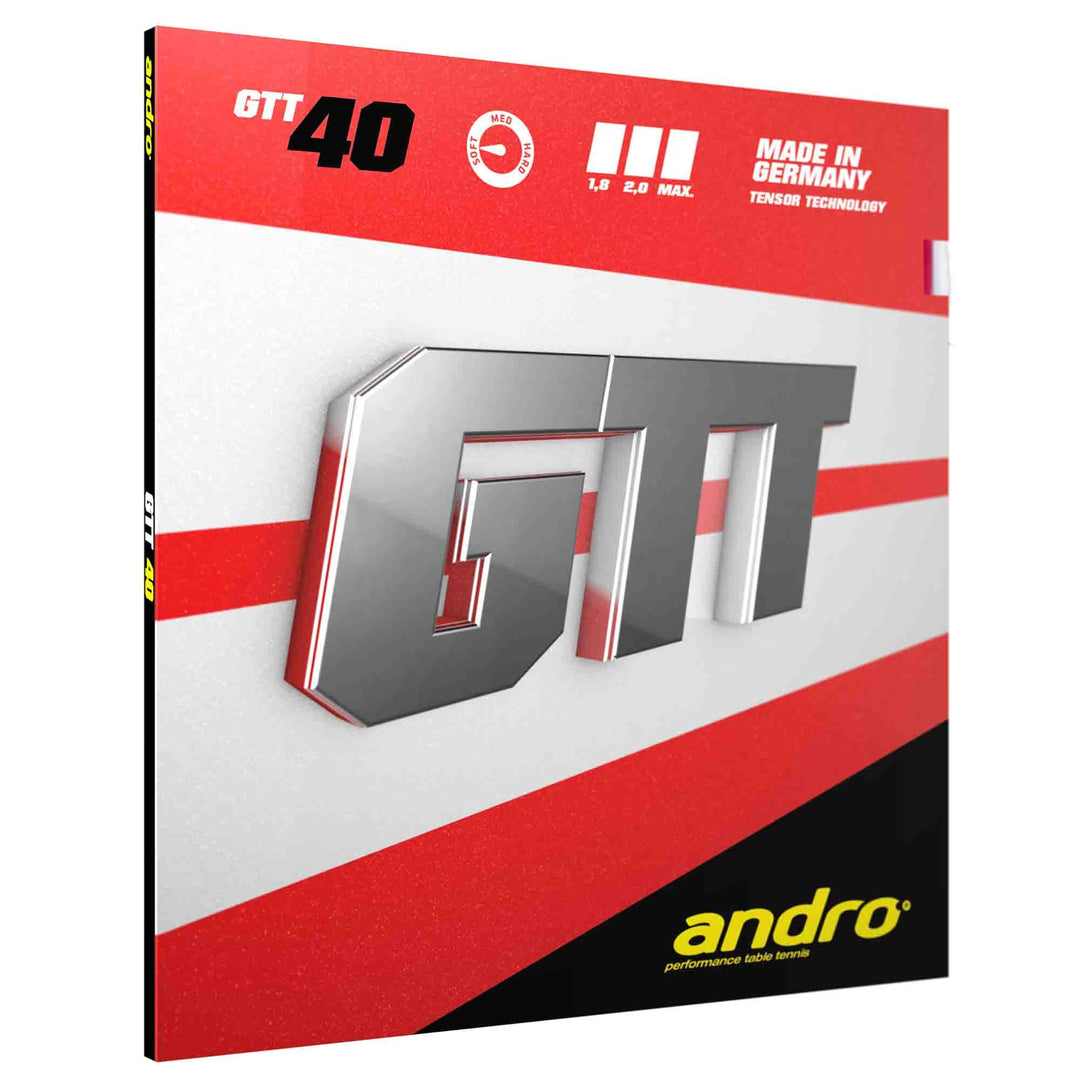 ANDRO Belag GTT 40 1,8 mm, rot 1,8 mm, rot, 1,8 mm, rot 1,8 mm, rot
