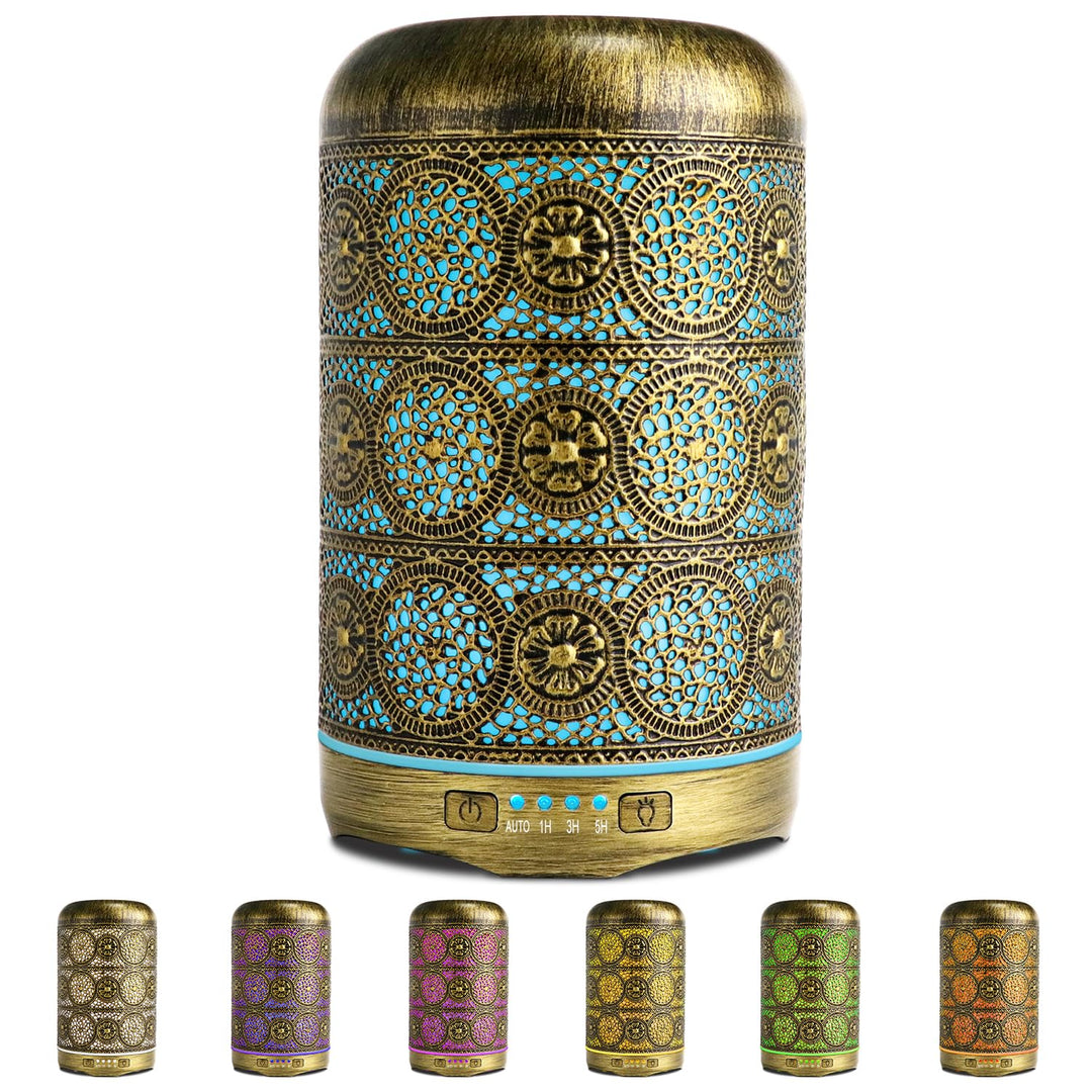 SALKING Aroma Diffuser, 260ml Metall Aromatherapie Diffusor für ätherische Öle, Raumbefeuchter Elekt