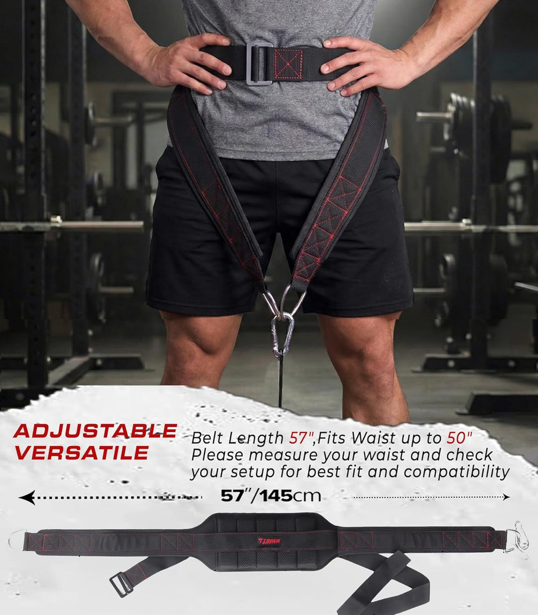 TAVIEW Gürtel für Kniebeugen, Rackbefestigung & Kniebeugenmaschine, Gewichtheben & Powerlifting – Rü