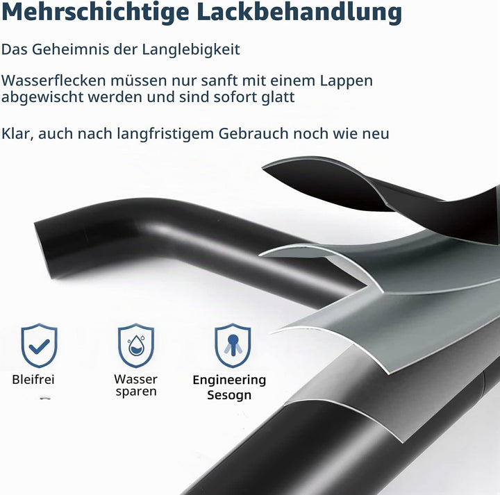 SHANFO Wasserhahn Bad Hoch Auslauf,360° Drehbar Waschtischarmatur,Einhebelmischer Mischbatterie für