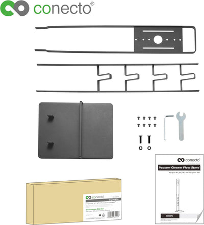 conecto SA-CC50876 Staubsauger Standfuss, Aluminium, schwarz, Schwarz