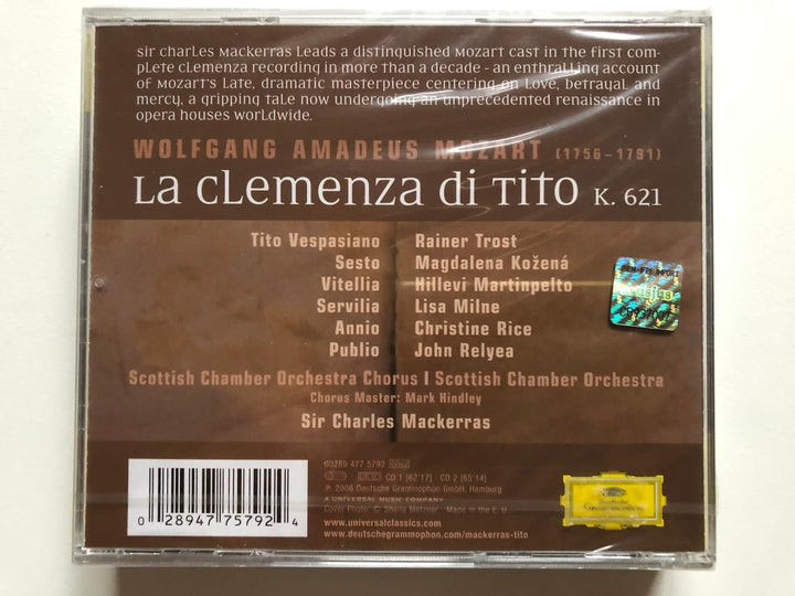 La Clemenza di Tito (Ga), Audio-CD