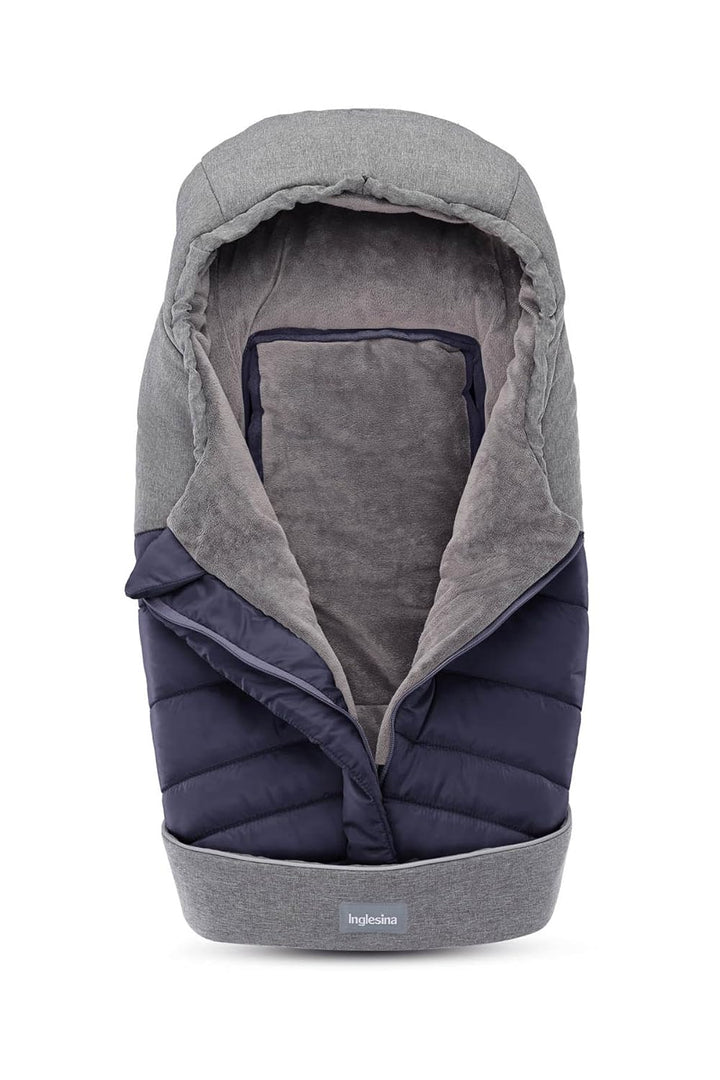 Inglesina Thermischer Winterfusssack, Blau, Warm für die Wiege, Wasserdichtes Gewebe, Weiches und Wa